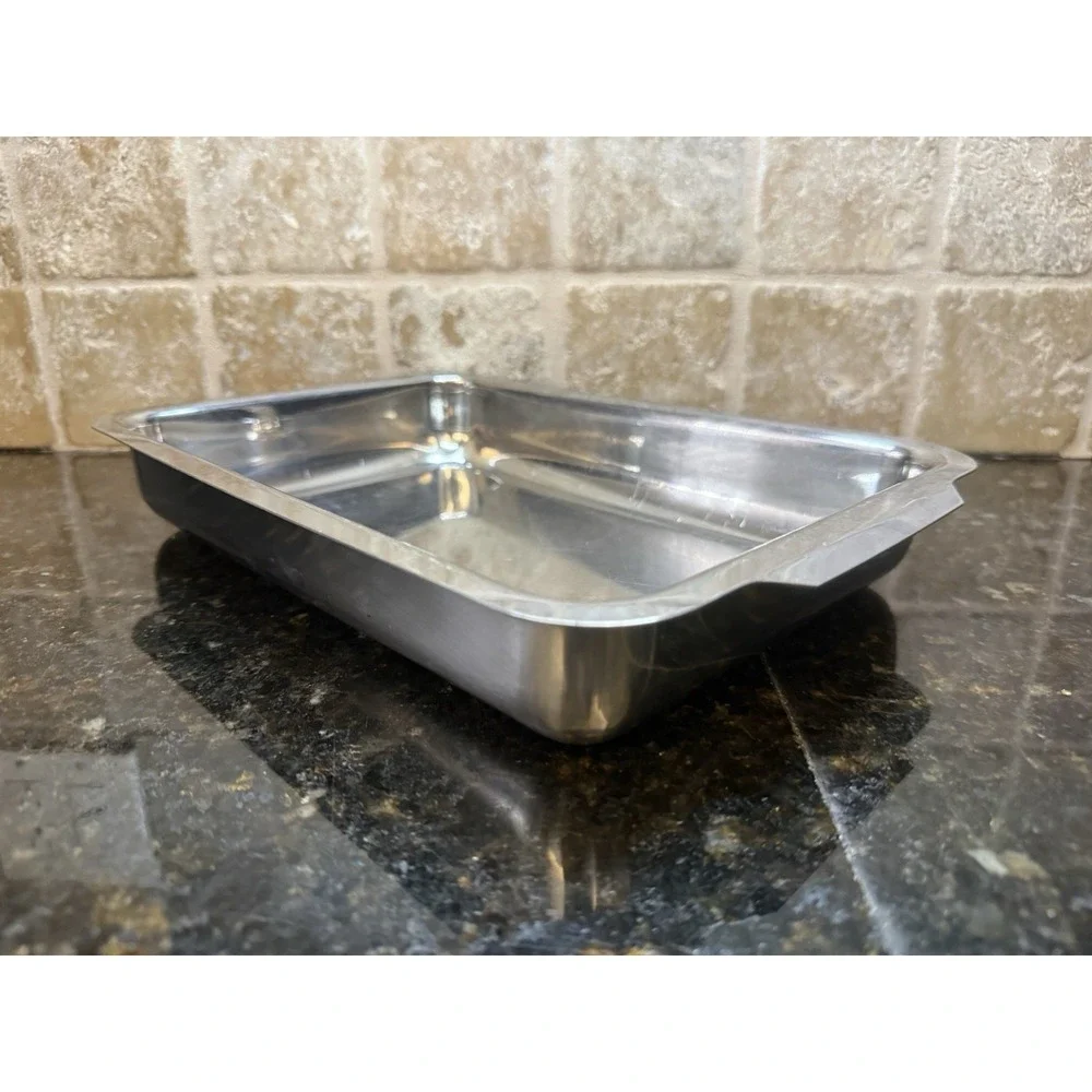 Guy Degrenne 18/10 Stainless Steel Cookware Baking Dish Pan Tray France 7x11x2